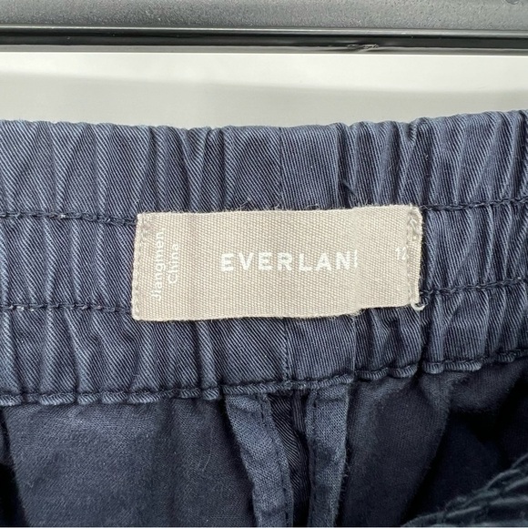 Everlane Elastic Waist Cotton Navy Pants - Picture 5 of 12